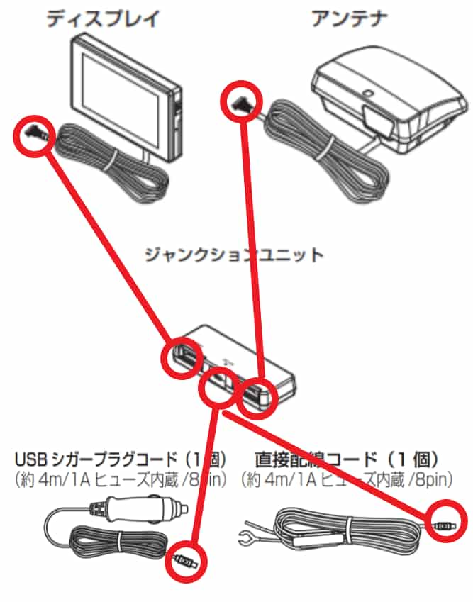 ユピテル レーザー レーダー探知機 コード長約４ｍ OP-12U オプションシガープラグコード DC12V YUPITERU